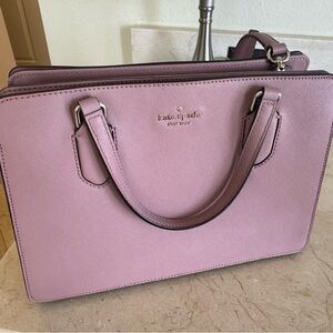 kate spade Lilac Saffiano Leather Satchel